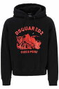 DSQUARED2(ディースクエアード)CUZCOパーカー【ユニセックス】【黒/ブラック】【S74GU0635】【ロゴパーカー】【2022年秋冬新作】【ロゴ】【長袖】