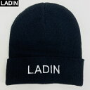 LADIN(ラディン) ニットキャップ【黒/ブラック】【ニット】【ユニセックス/メンズ/レディース】【ロゴ】【送料無料】