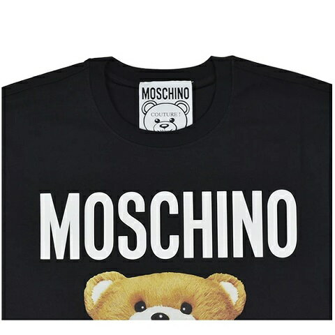 MOSCHINO（モスキーノ）半袖イタリアンテディベアTシャツ【黒/ブラック】【メンズ】【ZPV0720】【ユニセックス】【半袖】【ロゴ】【クルーネック】【イタリアンテディベア】【送料無料】【44000円を約10%オフ40000円】