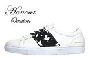 Honour Ovation(アナーオベーション) レザーデザインスニーカー【メンズ】【White/白】【Denim/Camouflage/Star】【4040】【2018春夏新作】【雑誌OCEANS WOOFIN 039 掲載ブランド】【ローカット】【デニム】【星】【カモ柄】【シューズ/ブーツ】【送料無料】