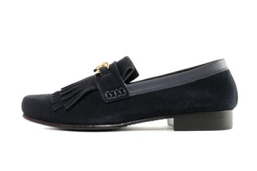 芸能人も多数愛用【雑誌OCEANS掲載ブランド!】Honour Ovation(アナーオベーション) チェーンホースフリンジローファー【メンズ/レディース/ユニセックス】【ブラック/黒】【レザー】【短靴】【ドレスシューズ】【送料無料】