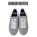 Honour Ovation(アナーオベーション)ローカットジップデザインスニーカー【メンズ】【グレー】【5080-Grey】【5080】【雑誌OCEANS WOOFIN 039 掲載ブランド】【サイドジップデザイン】【シューズ/スニーカー】【ユニセックス】【送料無料】