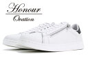 Honour Ovation(アナーオベーション)ローカットジップデザインスニーカー【メンズ】【5080-White】【5080】【雑誌OCEANS WOOFIN 039 掲載ブランド】【白/ホワイト】【サイドジップデザイン】【シューズ/スニーカー】【ユニセックス】【送料無料】