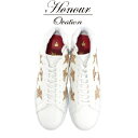 Honour Ovation(アナーオベーション)ハイカットSTARデザインスニーカー【メンズ】【白/ホワイト】【3070-White/Gold】【3070】【雑誌OCEANS WOOFIN 039 掲載ブランド】【金/ゴールド】【星】【シューズ/ブーツ】【ユニセックス】【送料無料】