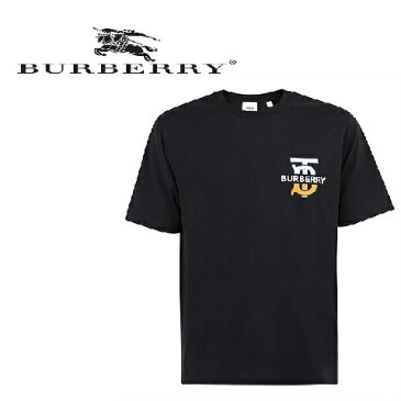 BURBERRY（バーバリー）クルーネックTB ロゴ Tシャツ 【 TB ロゴ】【クルーネック】【8032185】【メンズ】【黒/ブラック】【2020年春夏新作】【送料無料】