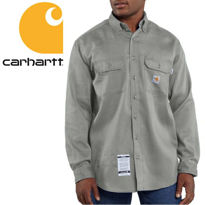 ◆アメリカよりお取り寄せ◆2021モデル【Carhartt Twill Work Shirt】◆カーハート ツイル素材　ワークシャツ◆グレー　チノ　S-XXXL ビッグサイズ