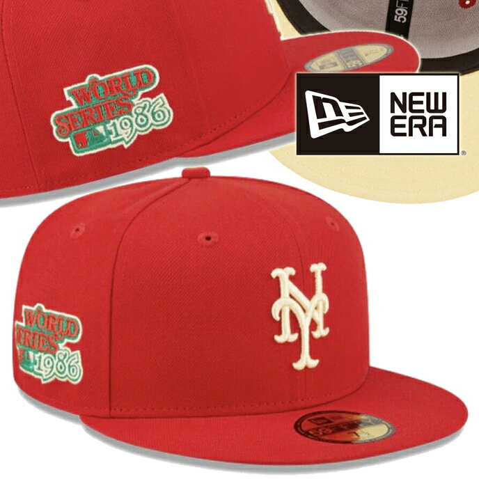 New York Mets New Era State Fruit 59FIFTY 1986 Word Series Patch ۥ󥺢 ǥ  ˥塼 ˥塼衼 å ɥ꡼ե롼ġåɡ