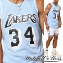 お取り寄せ◆【Mitchell & Ness Los Angeles Lakers Shaquille O'Neal 'Vapor Blue' Jersey】メ...