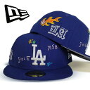 ◆【New Era Los Angeles Dodgers ALL-OVER SCRIBBLE Royal Fitted Hat 】メンズ◆ ニューエラ ロサン...