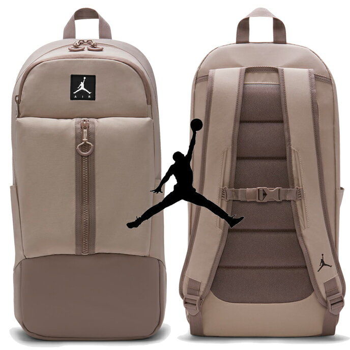 楽天Rich.131◆アメリカよりお取り寄せ◆【Jordan/ジョーダン/JORDAN BACKPACK 】◆ジョーダン 　ロゴ　リュック◆ベージュブラウン◆バスケダンススウェット　バックパック