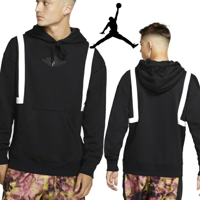 楽天Rich.131◆アメリカよりお取り寄せ◆【JORDAN　ジョーダン DNA HOODIE】メンズ◆トリコロール　パーカー◆ブラック　黒◆S〜3XLまで◆バスケダンススウェット