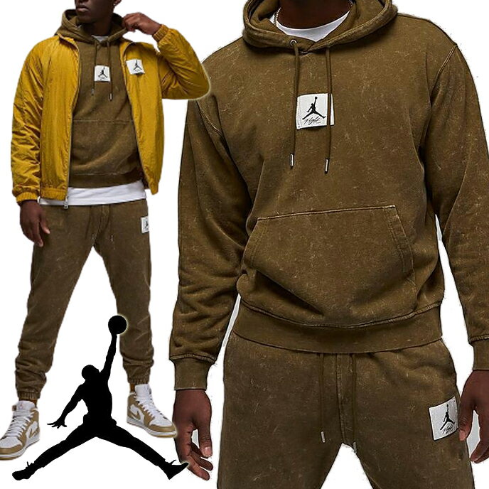 楽天Rich.131◆お取り寄せ◆【 Jordan / ジョーダン / JORDAN Essential Hoodie & Pants 】メンズ ◆ パーカー　パンツ　上下セットアップ ◆ カーキ　ライトオリーブ