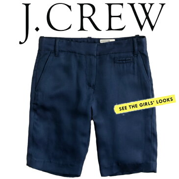 ◆限定SALE◆【J.Crew / KIDS 】★ジェークルーの子供服★【 Drapey Bermuda Short 】シンプルなショートパンツ♪♪すっきりラインで着回し抜群です!!!/ネイビー紺/女の子・ガールズ/VERY掲載ジンボリー・バーバリー・ラルフローレン