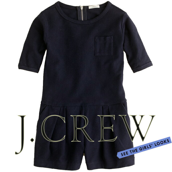 ジンボリー　ベビー服 【J.Crew / KIDS 】★ジェークルーの子供服★【 Limbo Jumper 】絶対着たい!! 着せたい!!! 清楚に着るお嬢様のロンパーススタイル・・・♪入学・卒業・結婚式。。。のお呼ばれの席にも!!!/ネイビー紺/女の子・ガールズ/ジンボリー・バーバリー・ラルフローレン