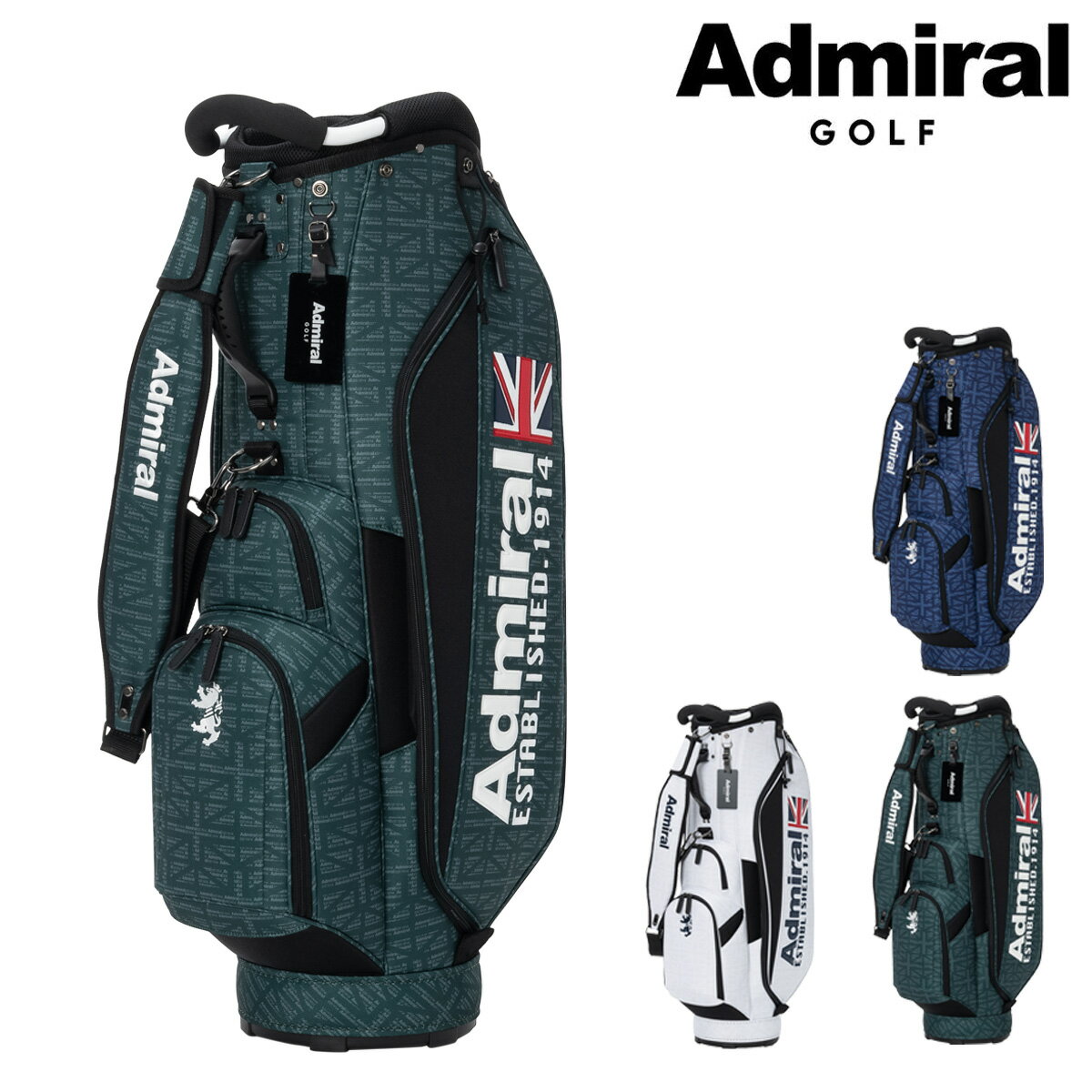 Admiral キャディバッグ ユニオンジャック アドミラル ゴルフ キャディバッグ カートキャディバッグ ユニオン