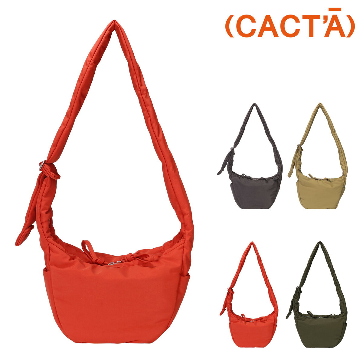 Rakuten - カクタ ショルダーバッグ メンズ レディース CACTA-1063 CACT'A 肩負担軽減 軽量 大容量 ハーフムーンショルダーバッグ[即日発送]