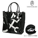 【全品10倍｜3/21 20時〜期間限定】カステルバジャック ゴルフ トートバッグ ロッカートート BLACK LINE 7232481352 CASTELBAJAC SPORTS ゴルフバッグ スポーツ 2WAY ショルダーバッグ シューズ収納付き エナメル[即日発送]