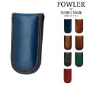 ファウラー マネークリップ 財布 メンズ FWLG-104 イタリア製 FOWLER 札ばさみ 小銭入れなし 牛革 本革 レザー