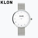 【全品10倍★7/11(金)2時迄】KLON 腕時計 レディース メンズ クローン おしゃれ 時計 ペア ペアウォッチ おそろい ブランド アナログ ギフト プレゼント MOCK NUMBER -SILVER MESH- Ver.SILVER 33mm