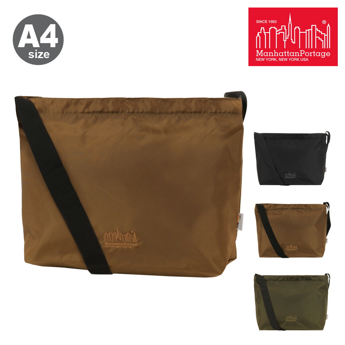 【全品10倍★4/29(火)0時～】マンハッタンポーテージ ショルダーバッグ A4 メンズ レディース MP1482BPCD420DECO Manhattan Portage 肩掛け 斜めがけ 軽量[即日発送]
