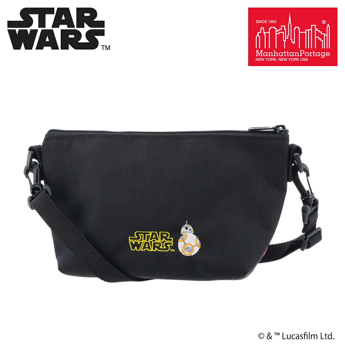 楽天SAC’SBAR LIFESTYLE GOLF＆SPORTSマンハッタンポーテージ ショルダーバッグ スター・ウォーズ STAR WARS BB-8 ミニショルダー サコッシュ ポーチ 小さめ 横型 コンパクト メンズ レディース MP6020STW25 Manhattan Portage カジュアル 映画 キャラクター[即日発送]