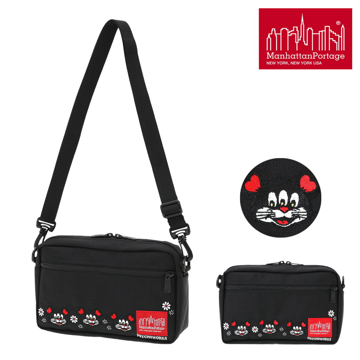 Rakuten - Manhattan Portage マンハッタンポーテージ KOUSUKE SHIMIZU ショルダーバッグ MP1404LKOS コウスケシミズ ペットボトル収納可能 軽量[即日発送]