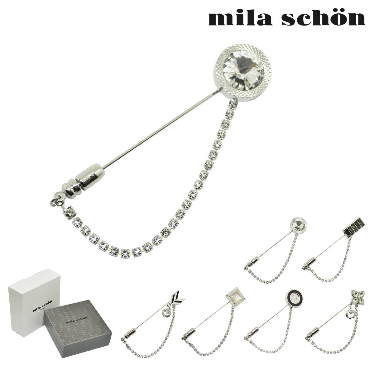 ミラショーン ラペルピン メンズ mila schon｜ピンズ ネクタイピン アクセサリー ギフト プレゼント 結婚式[PO5]