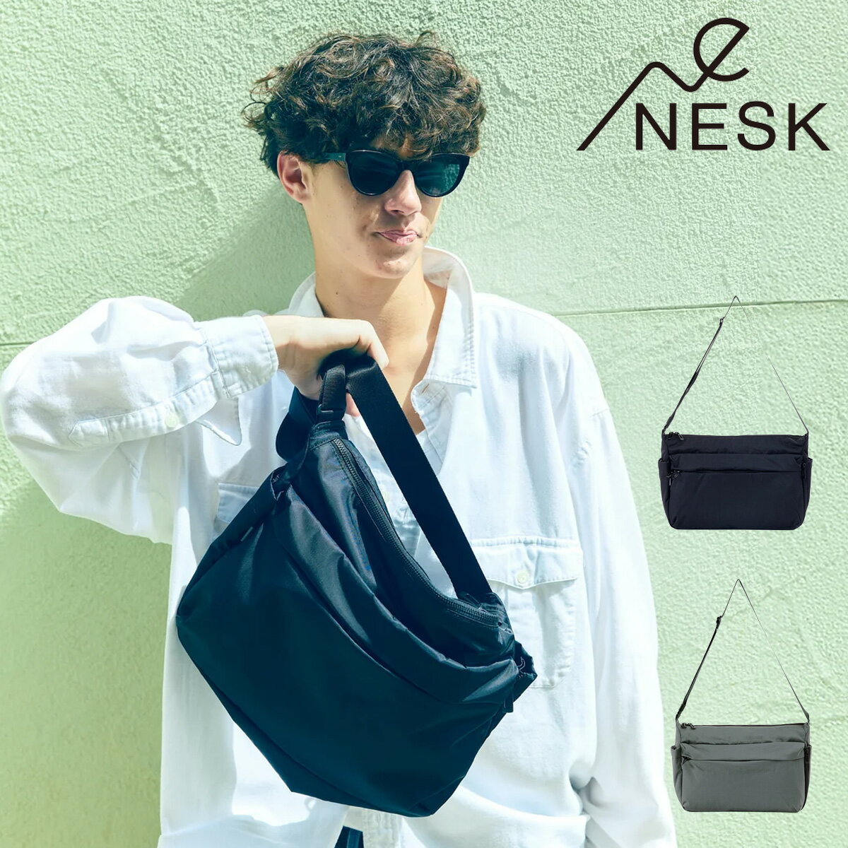 Rakuten - 【全品10倍★6/11(木)10時迄】ネスク ショルダーバッグ ウォッシュ NS-017 NESK メッセンジャーバッグ 軽量 旅行 トラベル アウトドア ライフスタイル[即日発送]
