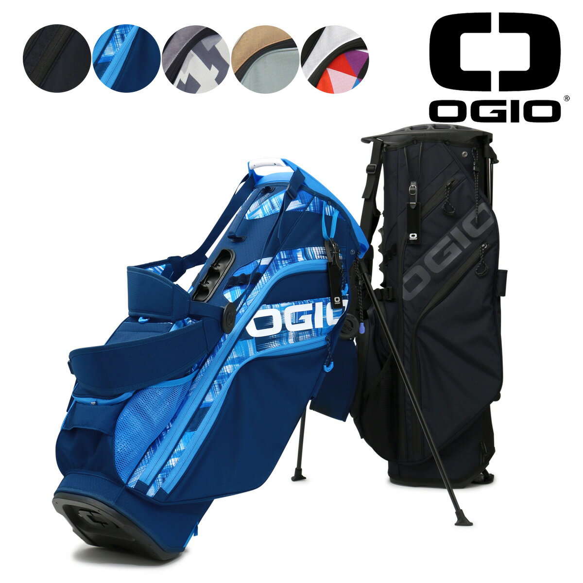 オジオ ゴルフ キャディバッグ スタンド型 8分割 10型 47インチ 2.5kg メンズ レディース OGIO BG OG STN WOODE HYBRID 23 ゴルフバッグ[即日発送]