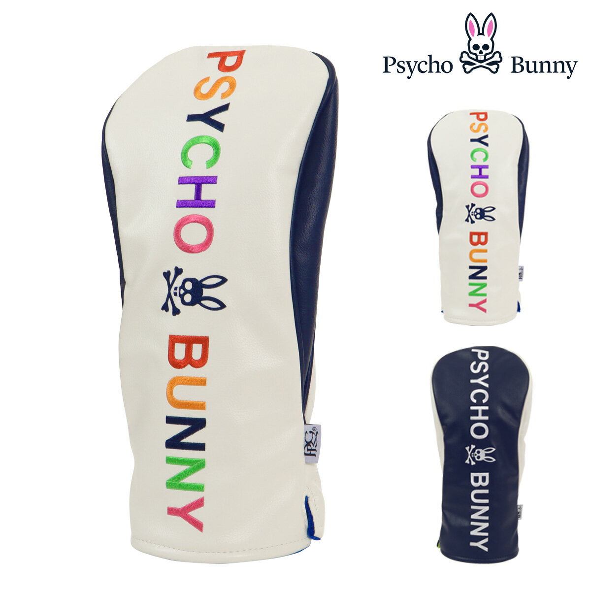 サイコバニー ゴルフ ヘッドカバー ドライバーカバー メンズ レディースPBMG4FH1 Psycho Bunny ドライバー用 DR 460cc対応 スポーツ ブランド[即日発送]