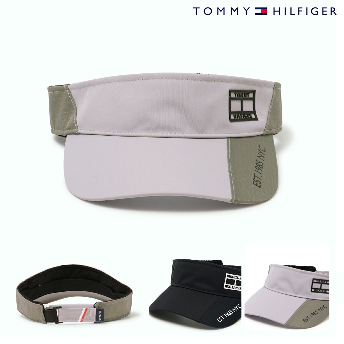 トミーヒルフィガー ゴルフ バイザー 帽子 メンズ レディース THMB3F06 Tommy Hilfiger GOLF 撥水