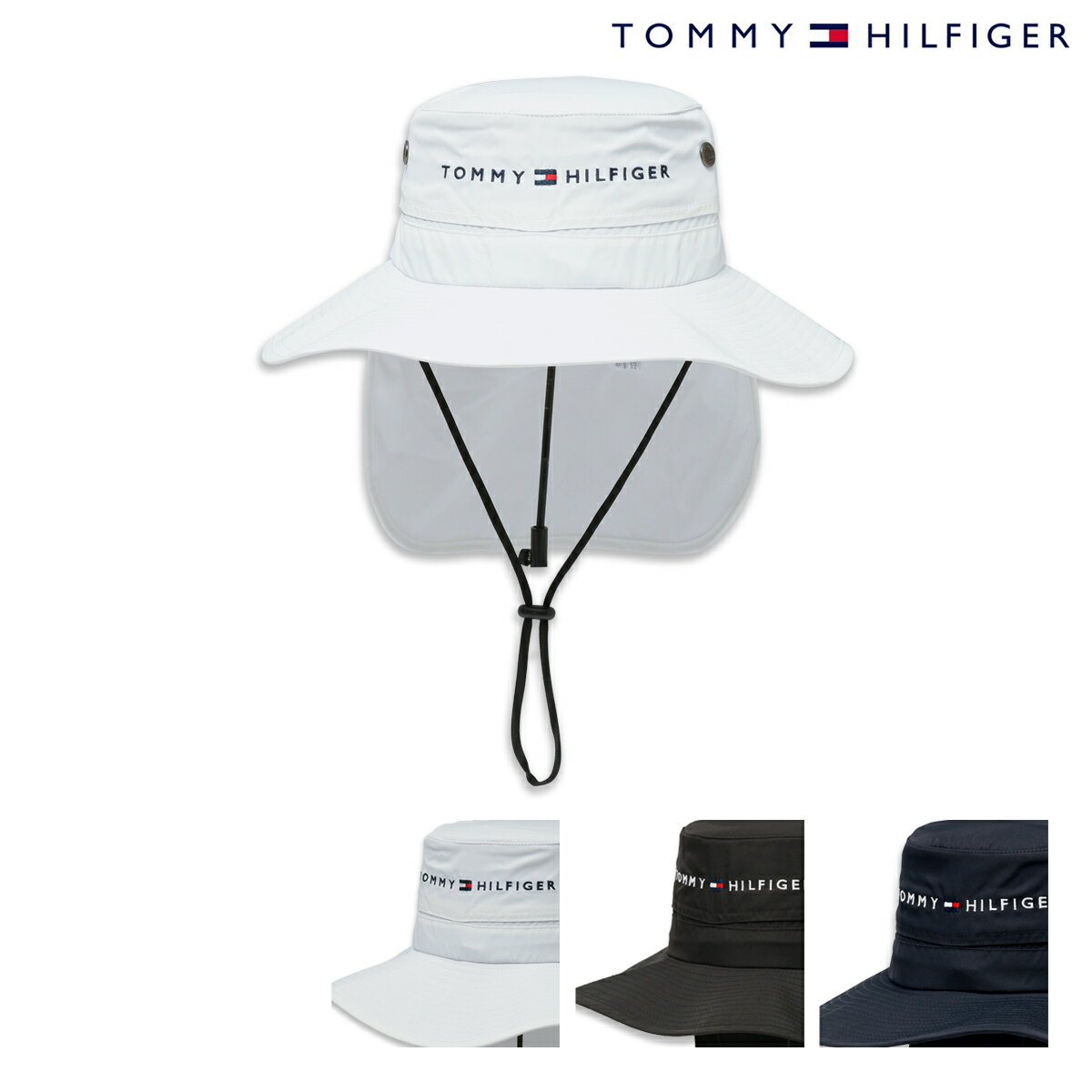 トミーヒルフィガー ゴルフ ハット アドベンチャー ネックガード付 帽子 メンズ レディース THMB3F11 Tommy Hilfiger GOLF[即日発送]