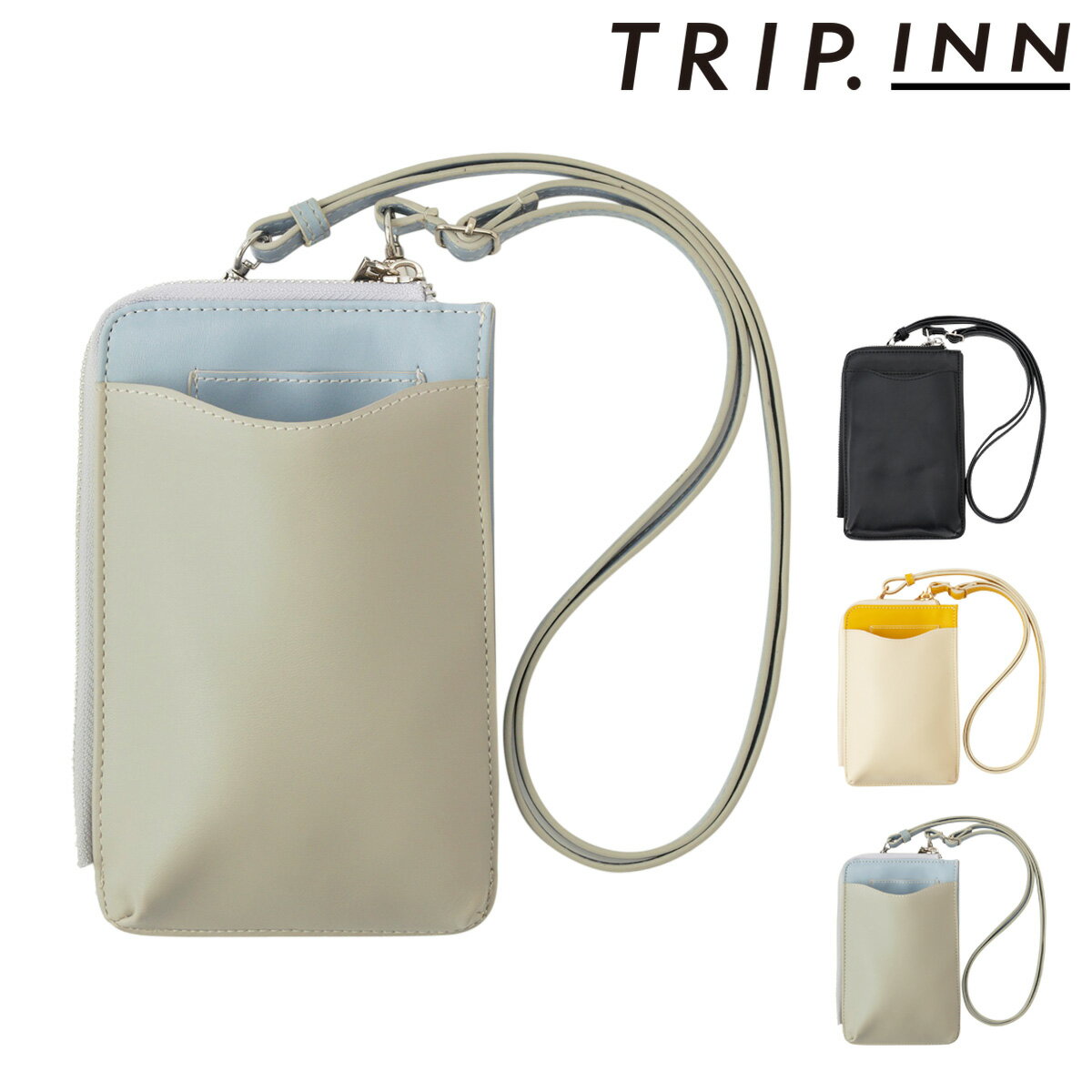 Rakuten - 【全品10倍★6/1(月)0時～】トリップイン ショルダーバッグ スマホショルダー ミニショルダー 旅行 レディース 603386 TRIPINN お財布ショルダー ウォレットショルダー ポーチ[即日発送]