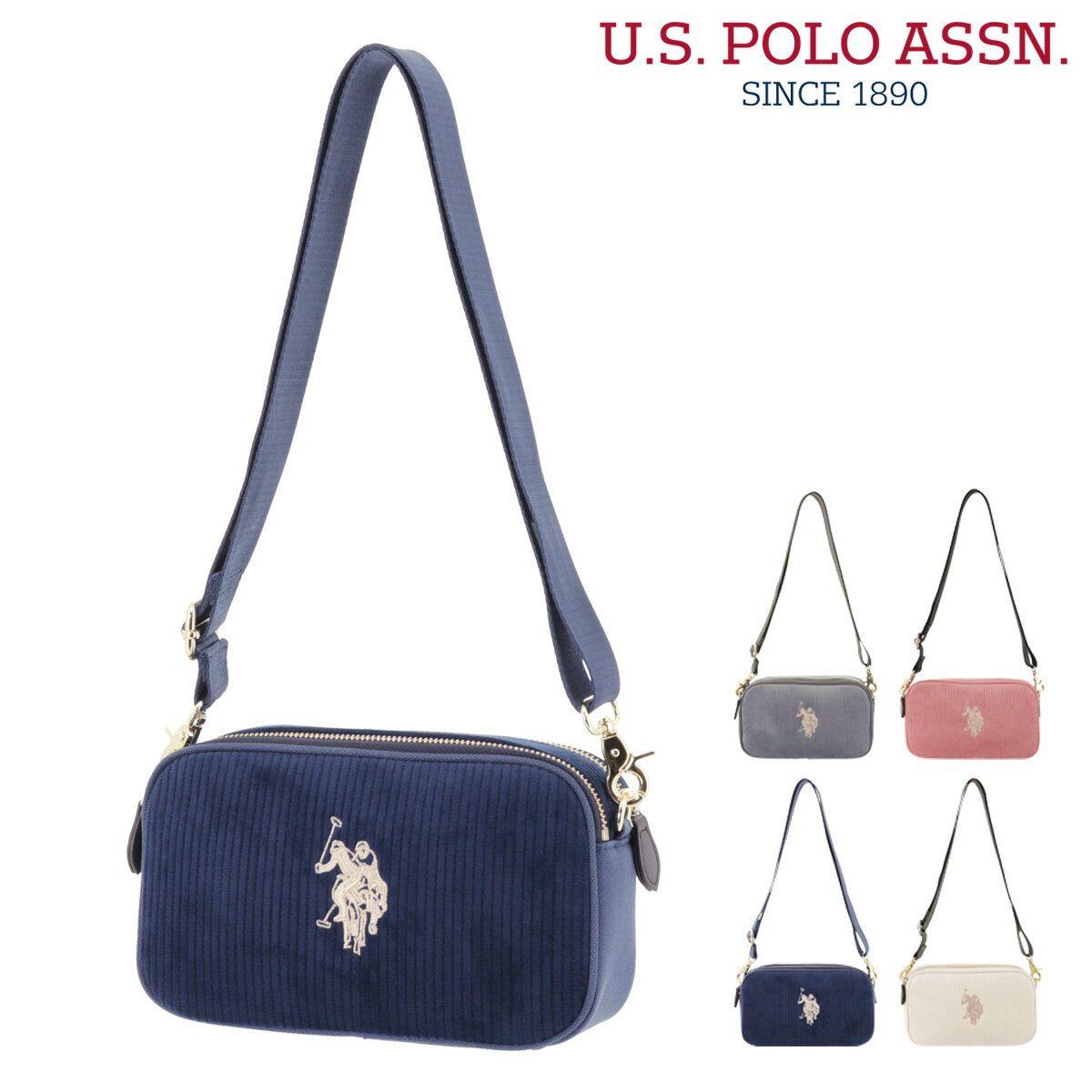 ユーエスポロ アッスン ショルダーバッグ コーデュロイ レディース メンズ USPA-2534 USポロ U.S. POLO ASSN. | ミニショルダー 斜めがけ[PO10][即日発送]