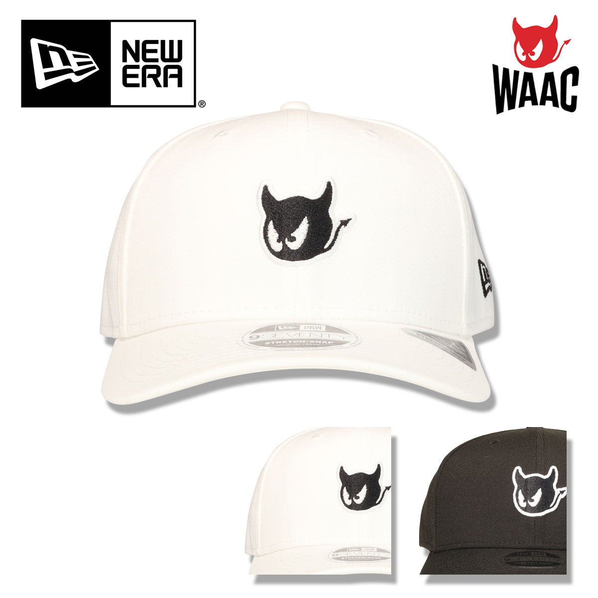 ワック ゴルフ キャップ ニューエラコラボ 970 帽子 メンズ レディース 072254831WAAC ゴルフキャップ NEW ERA 9SEVENTY ストレッチ スポーツ サイズ調整可能[即日発送]