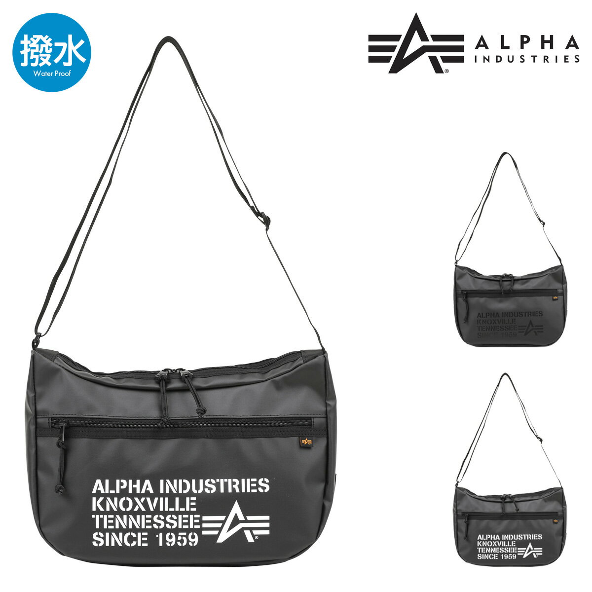 【全品10倍｜5/30 24時迄】アルファインダストリーズ ショルダーバッグ メンズ 66302 ALPHA INDUSTRIES 斜め掛け 撥水[PO10]