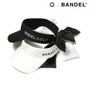 バンデル ゴルフ サンバイザー 帽子 レディース BGI-3SRSV BANDEL |サイズ調節可能 リボン スポーツ SUN VISOR WITH RIBBO...