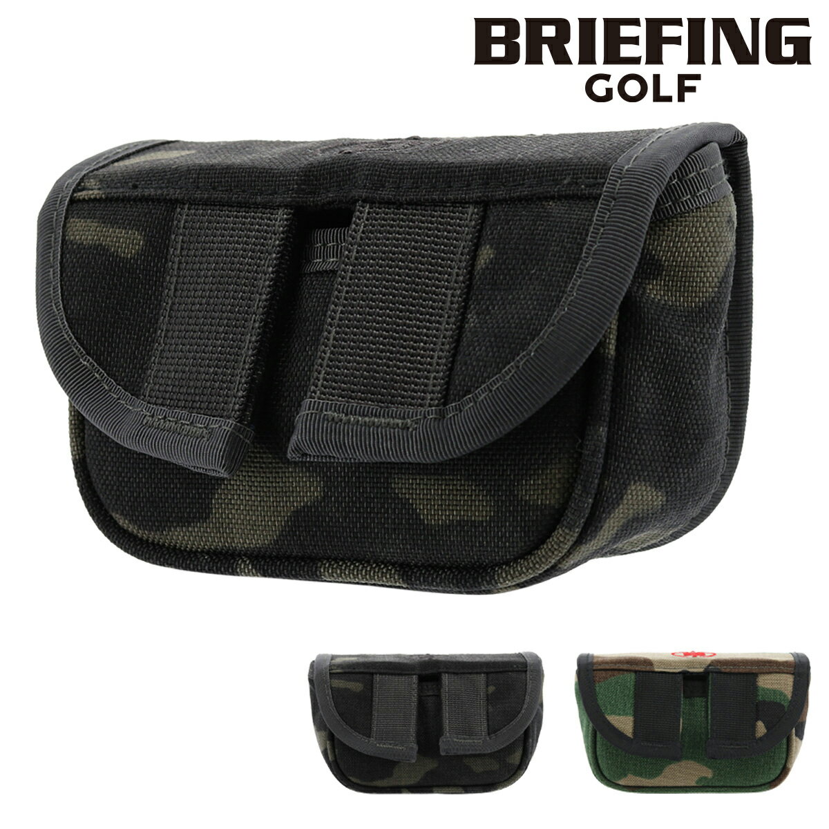 ブリーフィング ゴルフ ヘッドカバー パターカバー マレット型 メンズ BRG211G40 BRIEFING | ヘッドカバー 撥水 HALF MALLET CS PUTTER COVER FIDLOCK