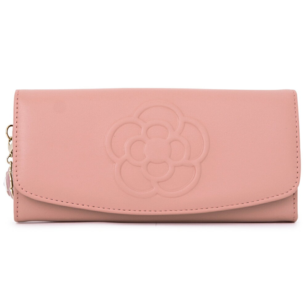 クレイサス 長財布 かぶせ 本革 レディース ワッフル 185430 190320 CLATHAS | 牛革 レザー エンボス 型押し カメリア[ikou22][即日発送]
