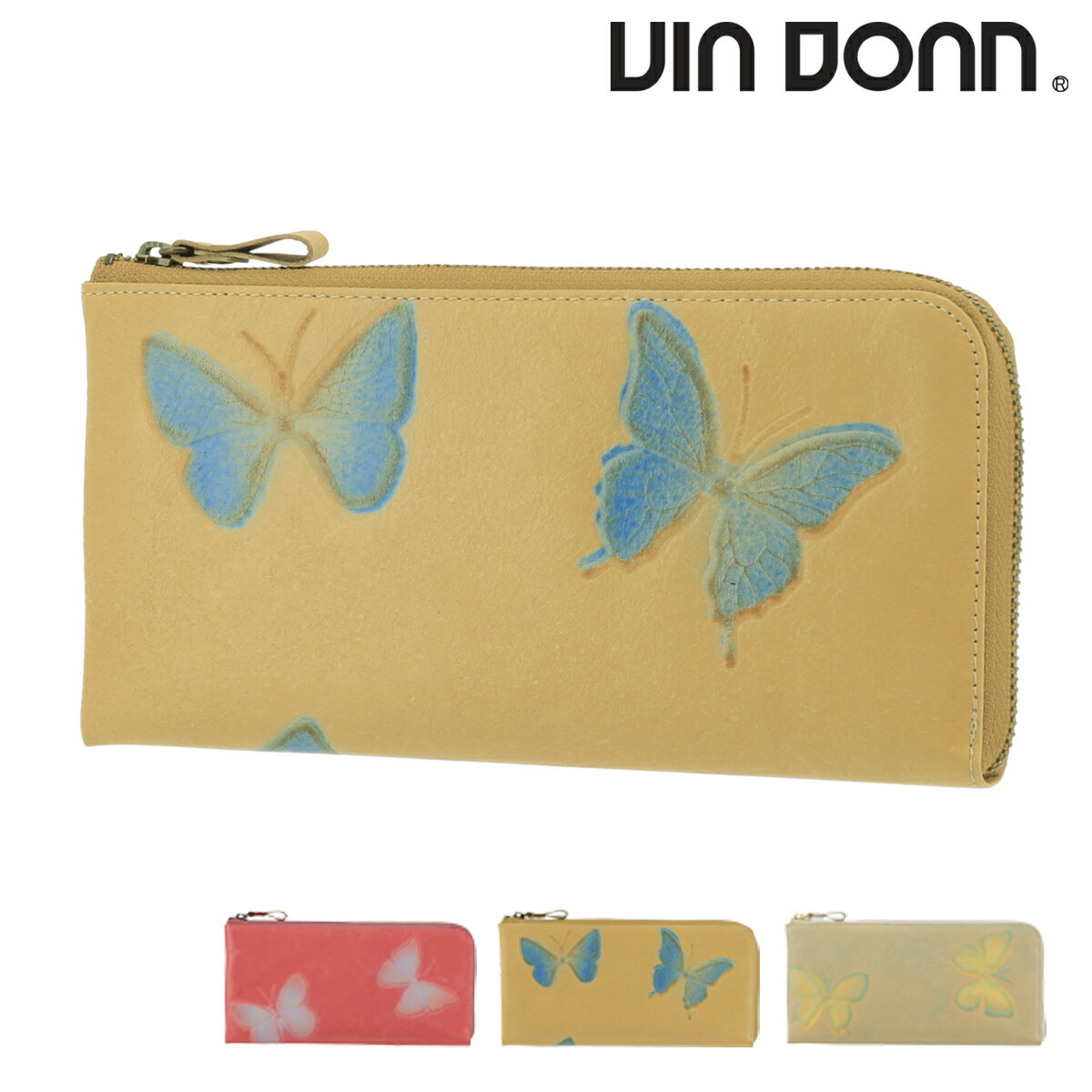 ヴィア ドアン 長財布 L字ファスナー ドルチェ レディース 237 VIA DOAN | 日本製 薄型 牛革 本革 レザ..