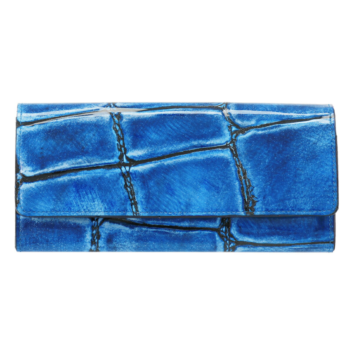 ヴィア ドアン 長財布 かぶせ ラージクロコ レディース 972 VIA DOAN | 日本製 牛革 本革 レザー[PO10][即日発送]