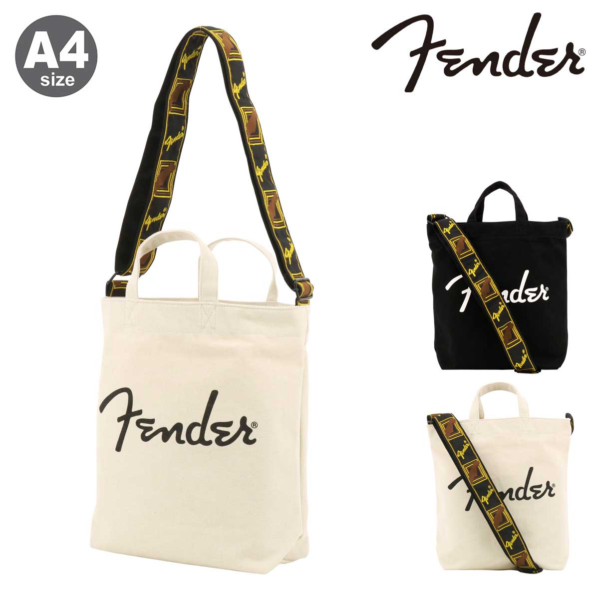 乐天商城 - フェンダー トートバッグ キャンバス A4 メンズ レディース 950-6000 Fender 2WAY ショルダーバック[PO10]