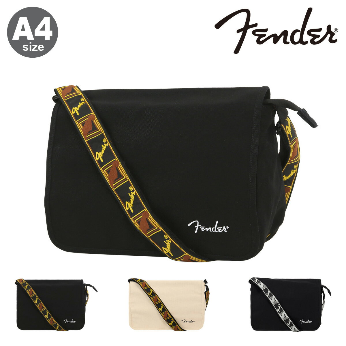 Rakuten - フェンダー ショルダーバッグ A4 メッセンジャーバッグ キャンバス メンズ レディース 950-6004 Fender 大きめ