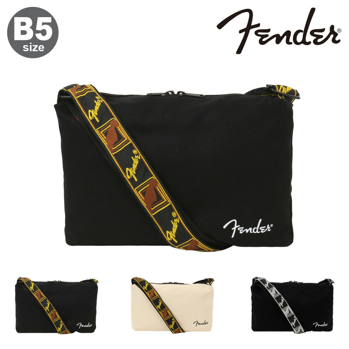 乐天商城 - フェンダー ショルダーバッグ キャンバス メンズ レディース 950-6005 Fender ポシェット サコッシュ 小さめ