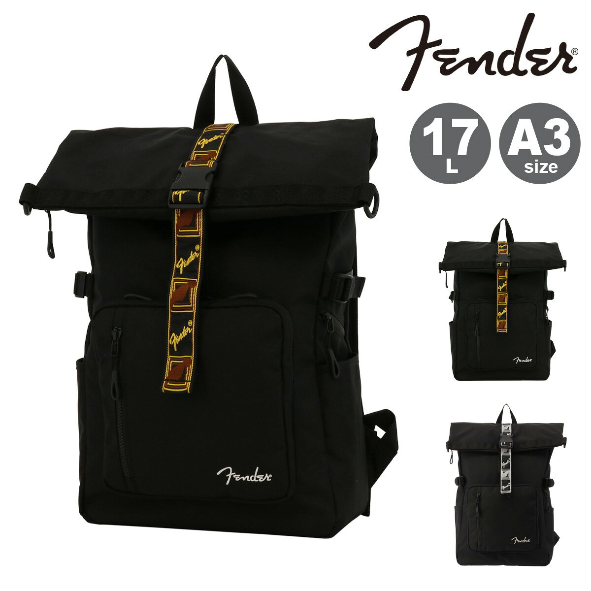 乐天商城 - フェンダー リュック 17L A3 メンズ レディース 950-6056 Fender バッグパック 口折れリュック コーデュラ[即日発送]