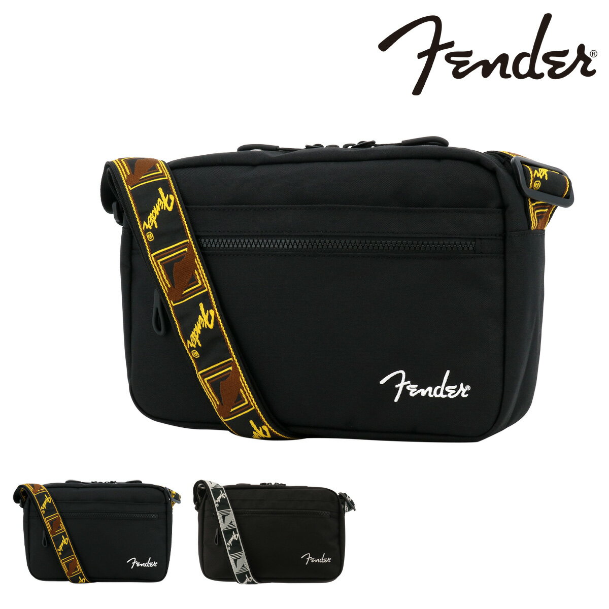 乐天商城 - フェンダー ショルダーバッグ メンズ レディース 950-6059 Fender 横型
