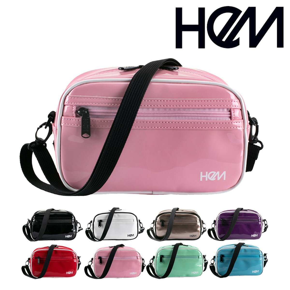 Rakuten - ヘム ショルダーバッグ レディース メンズ エナ 39-80680 HeM | エナメル ミニショルダー ワンマイルバッグ[PO10]