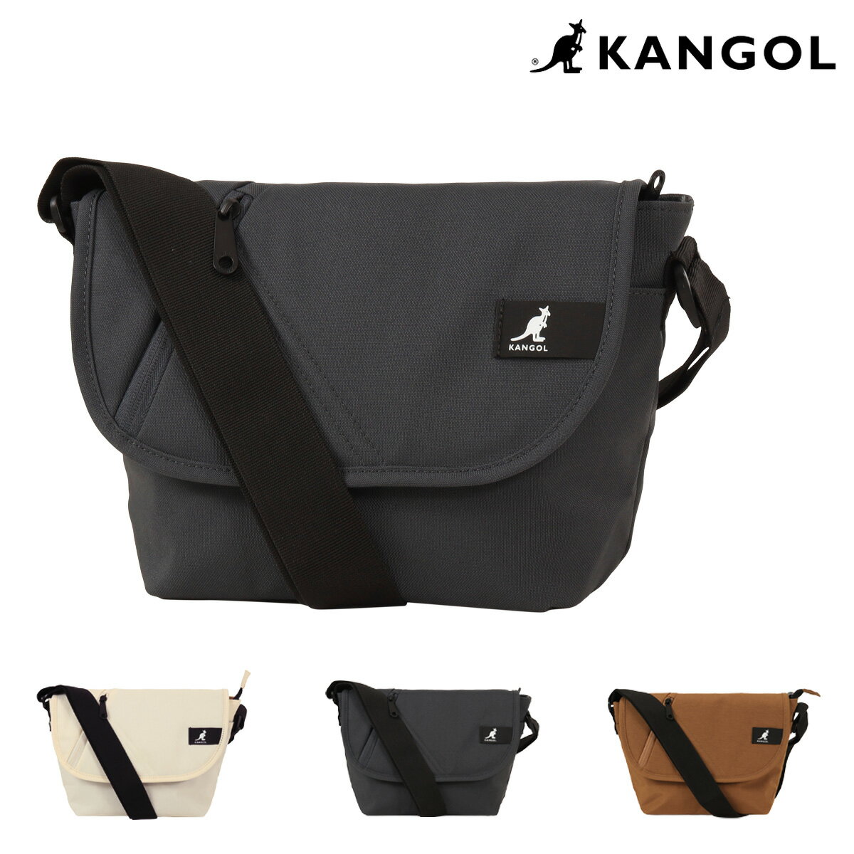 Rakuten - カンゴール ショルダーバッグ クロスエイト メンズ レディース 250-3043 Cross Eight Stealth KANGOL メッセンジャーバッグ 旅行