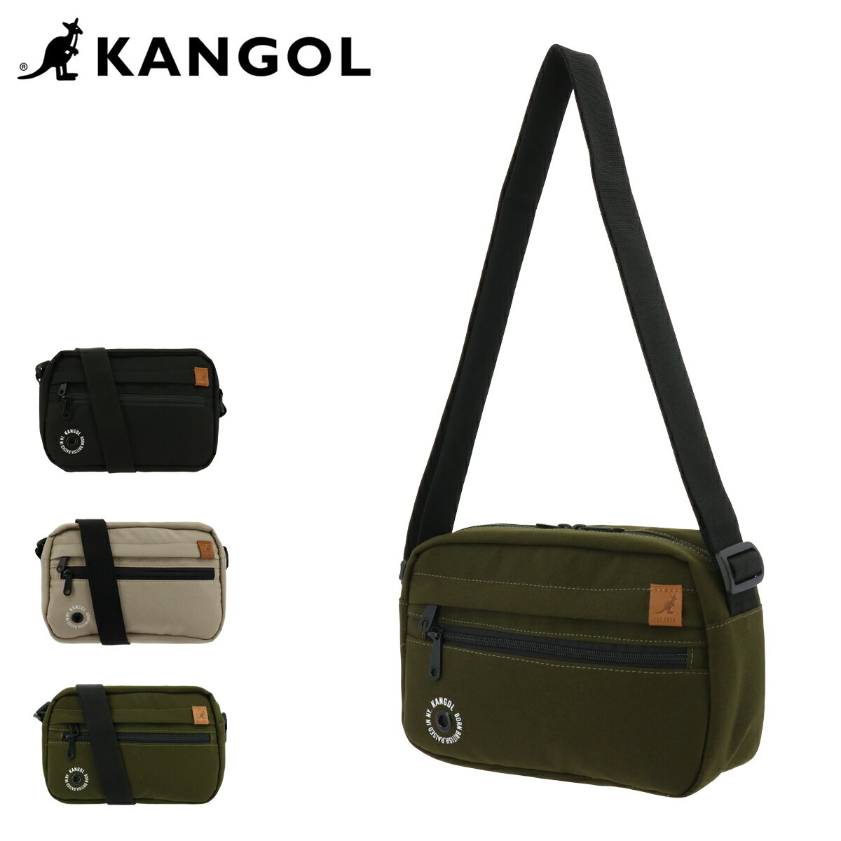 カンゴール ショルダーバッグ Garside メンズ レディース 250-3056 KANGOL | 横型 斜め掛け ワンマイル..
