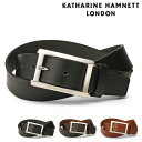 【全品10倍｜期間限定】キャサリンハムネット ベルト メンズ KH-506028 KATHARINE HAMNETT｜ビジネス カジュアル フォーマル 牛革 本革 レザー[即日発送]